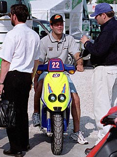Gordon on a Motorbike
