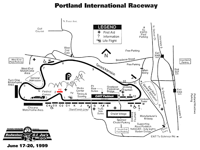 Portland International Raceway Seating Chart